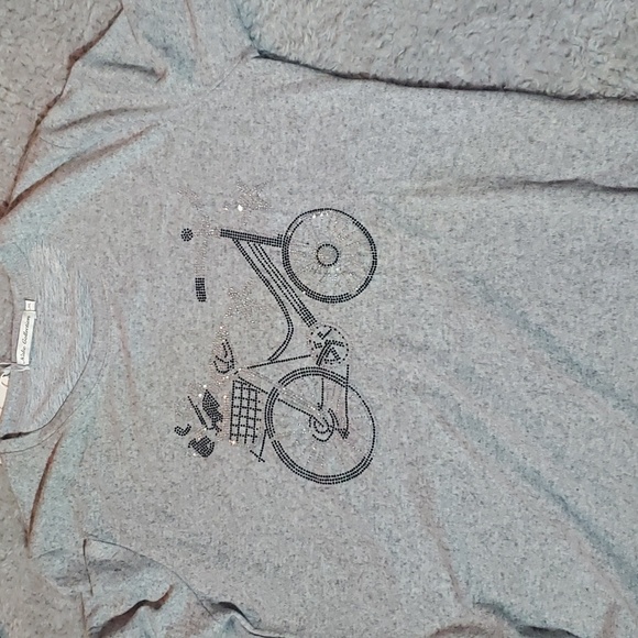 Nalie Collection Long Sleeve Beaded Design Shirt - Picture 11 of 11